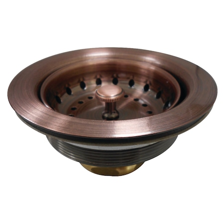 Gourmet Scape Tacoma Stainless Steel Kitchen Sink Basket Strainer, Copper K111BAC